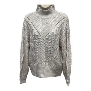 Rag Supply Pearl Essence Off White Mock Neck Sweater Size Small New